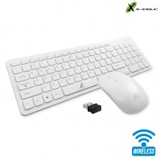 Kit Teclado + Mouse sem Fio XC-CB-04 X-Cell - Branco